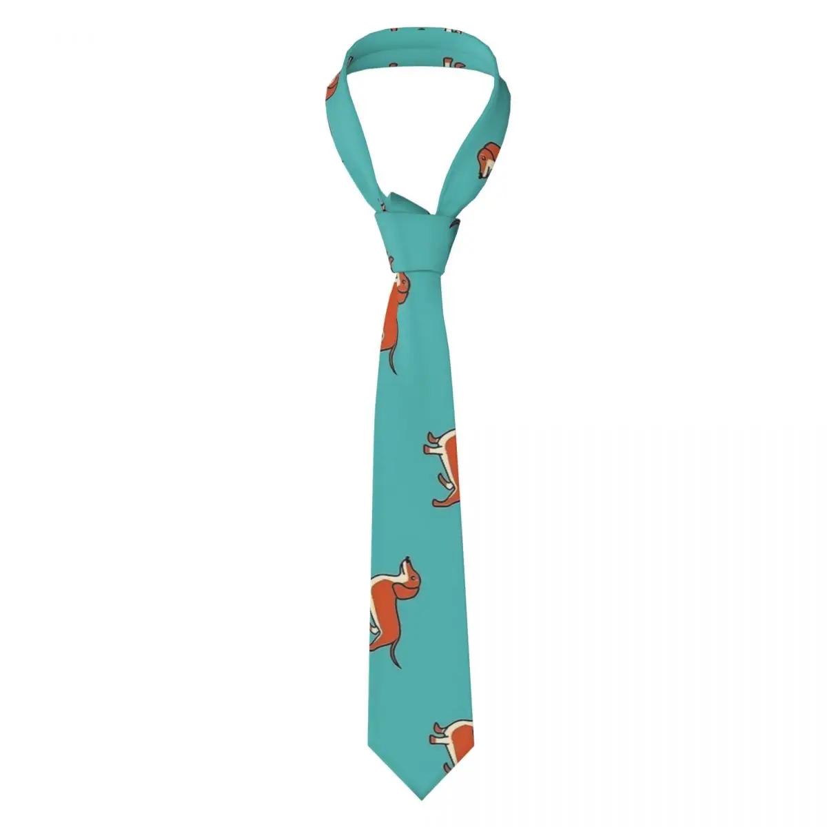 

Cute Dachshund Kawaii Dog Men Women Neckties Slim Polyester 8 cm Classic Neck Tie for Mens Suits Accessories Gravatas Party