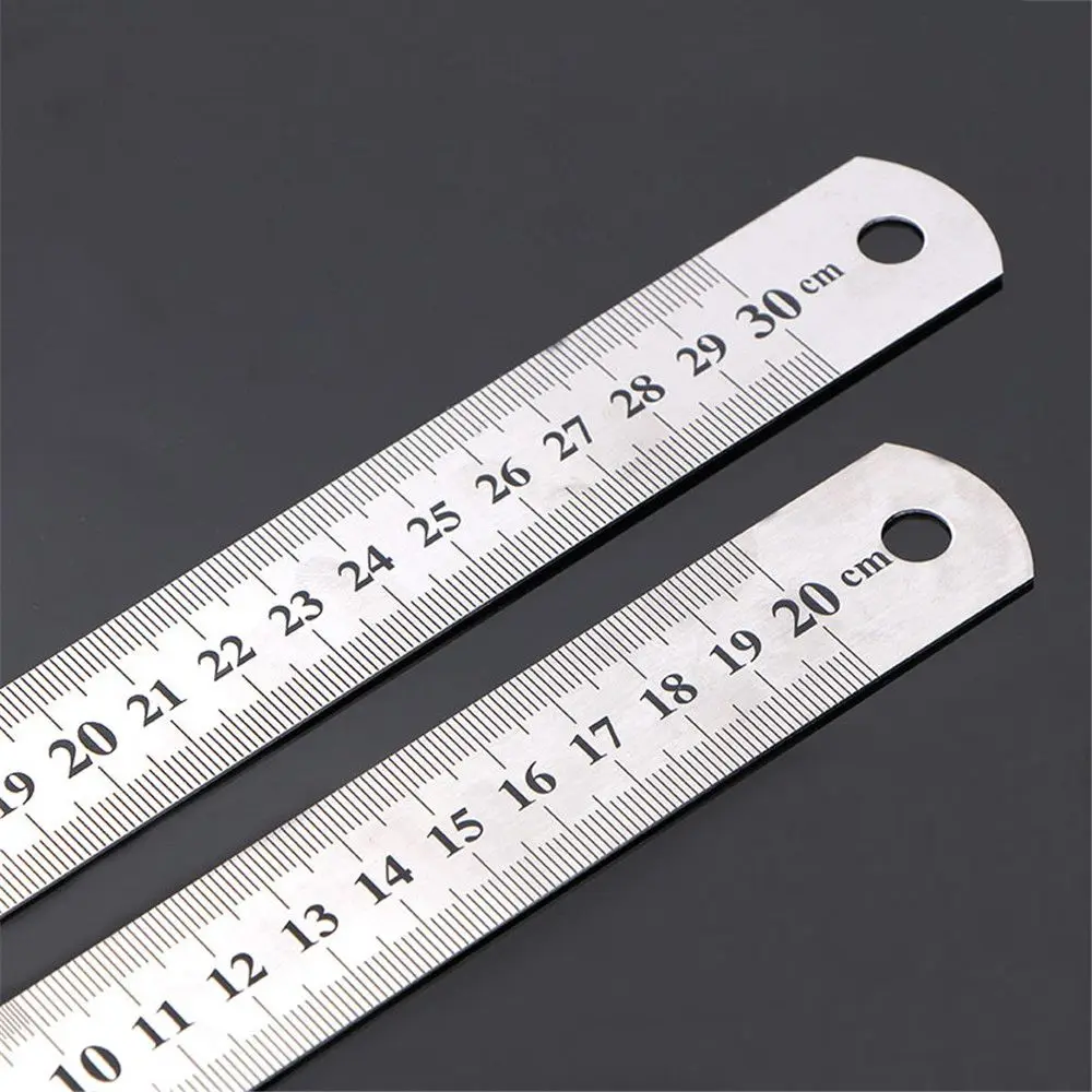 Double Side Ruler Scale Metal Ruler 0.5mm Precision Stainless Steel Straight Ruler Measuring Tool School Drafting Supplies
Double Side Ruler Scale Metal Ruler 0.5mm Precision Stainless Steel Straight Ruler Measuring Tool School Drafting Supplies