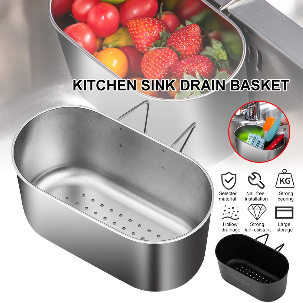Kitchen Stainless Steel Sink Drain Basket Kitchen Sink Drain Hanging Basket Multi-Functional Sink Drain Strainer Kitchen Gadgets
Kitchen Stainless Steel Sink Drain Basket Kitchen Sink Drain Hanging Basket Multi-Functional Sink Drain Strainer Kitchen Gadgets