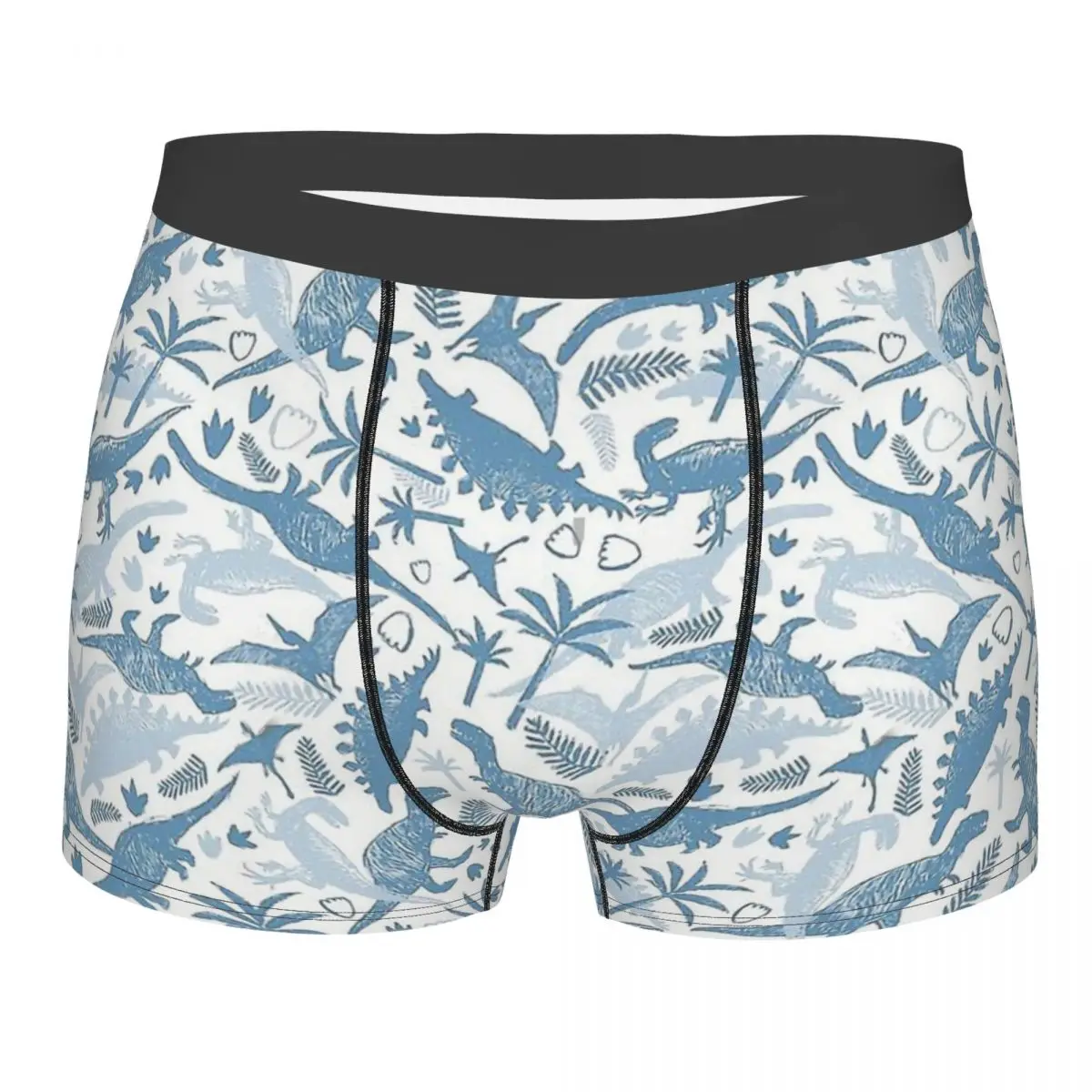 

Skeleton Skull Bone Dinosaurs Blue Hawaii Underpants Cotton Panties Male Underwear Print Shorts Boxer Briefs