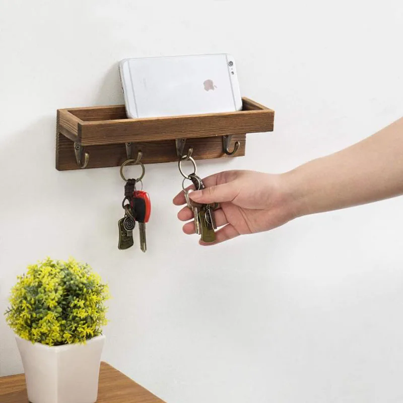 Retro American Wooden Storage Rack Wall Shelf Hook Porch Key Holder Living Room Organizers Storage Shelves
Retro American Wooden Storage Rack Wall Shelf Hook Porch Key Holder Living Room Organizers Storage Shelves