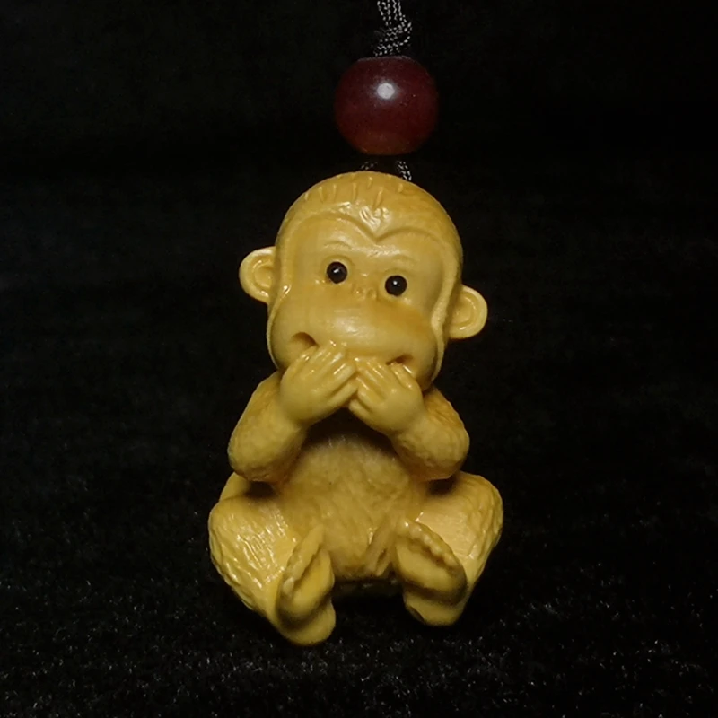 Chinese Boxwood Wood Carved Animal lovely Monkey Figure Statue Netsuke Pendant Haversack Decoration Collection Gift
Chinese Boxwood Wood Carved Animal lovely Monkey Figure Statue Netsuke Pendant Haversack Decoration Collection Gift