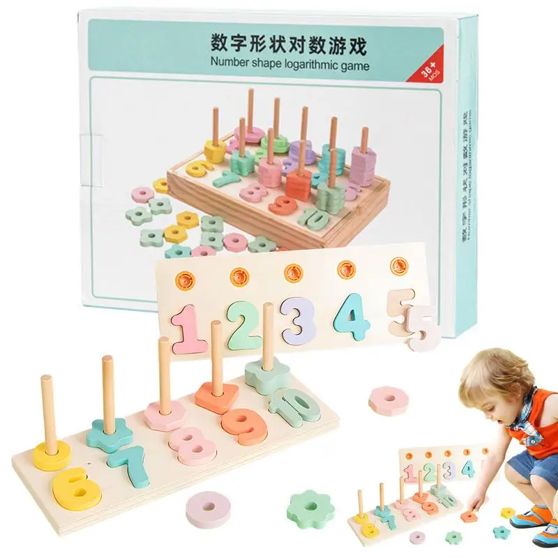 Counting Shape Stacker Puzzle Board Wooden Number Puzzle Matching Montessori Toys Number Counting Game Math Stacking Block
Counting Shape Stacker Puzzle Board Wooden Number Puzzle Matching Montessori Toys Number Counting Game Math Stacking Block