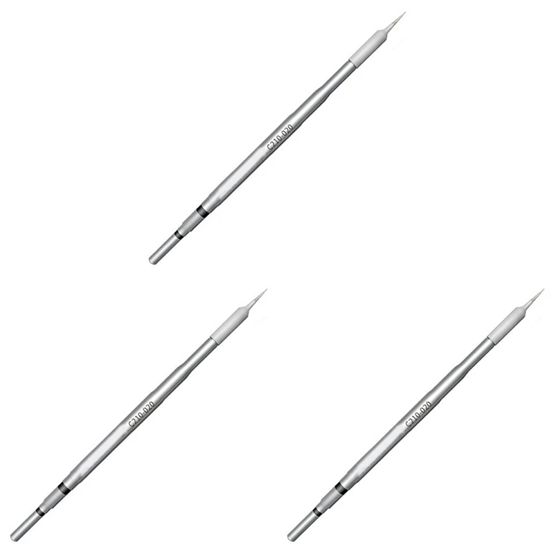 3X C210 Series Soldering Tip Lead-Free Solder Welding Head For JBC T210 Handle For Sugon T26 T26D Soldering Station(020)
3X C210 Series Soldering Tip Lead-Free Solder Welding Head For JBC T210 Handle For Sugon T26 T26D Soldering Station(020)