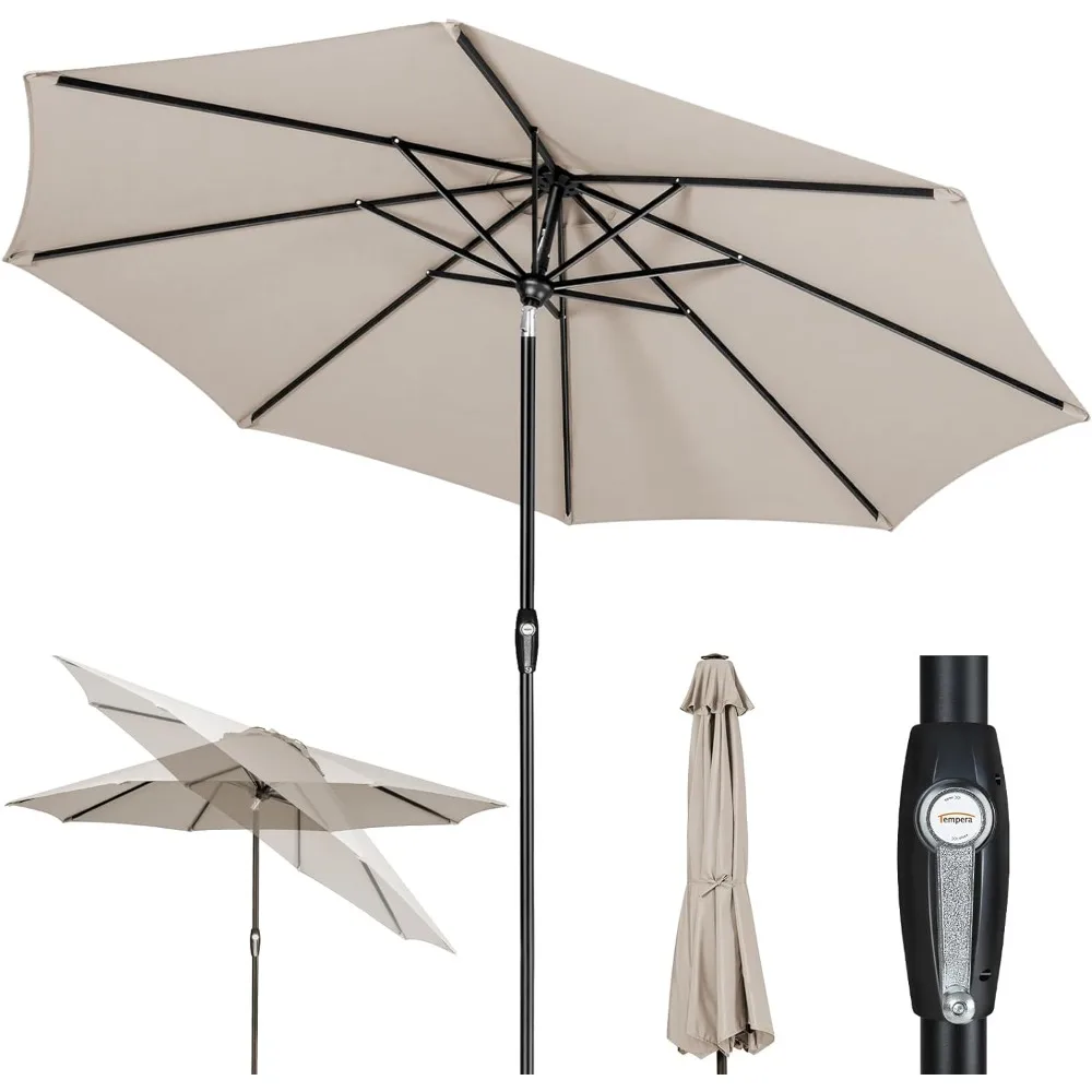 Tempera 10ft Patio Market Outdoor Table Umbrella with Auto Tilt and Crank,Large Sun Umbrella with Sturdy Pole&Fade Resistant
Tempera 10ft Patio Market Outdoor Table Umbrella with Auto Tilt and Crank,Large Sun Umbrella with Sturdy Pole&Fade Resistant