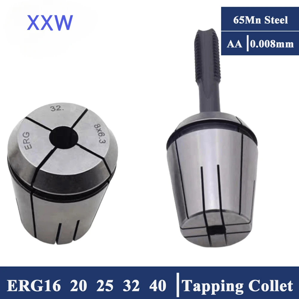 

ERG Tap Collets Tapping Collet Taps ERG16 ERG20 ERG25 ERG32 ERG40 Square Tapping ER Collet ISO JIS Taps Collets Milling Tools