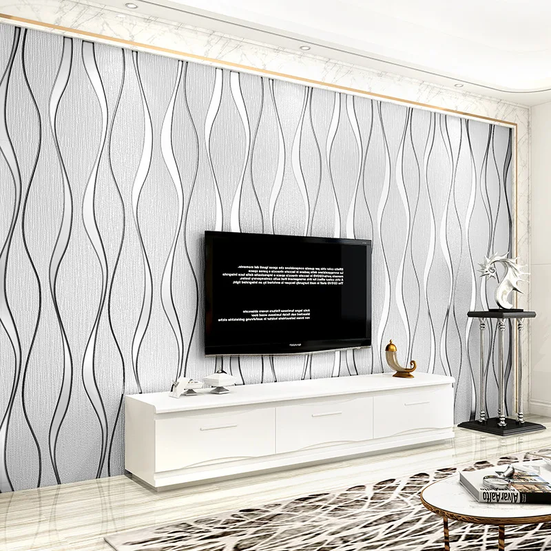 3D Wallpaper stripe wallpaper living room background wallpaper curve stripe TV background wallpaper decoration gray
3D Wallpaper stripe wallpaper living room background wallpaper curve stripe TV background wallpaper decoration gray