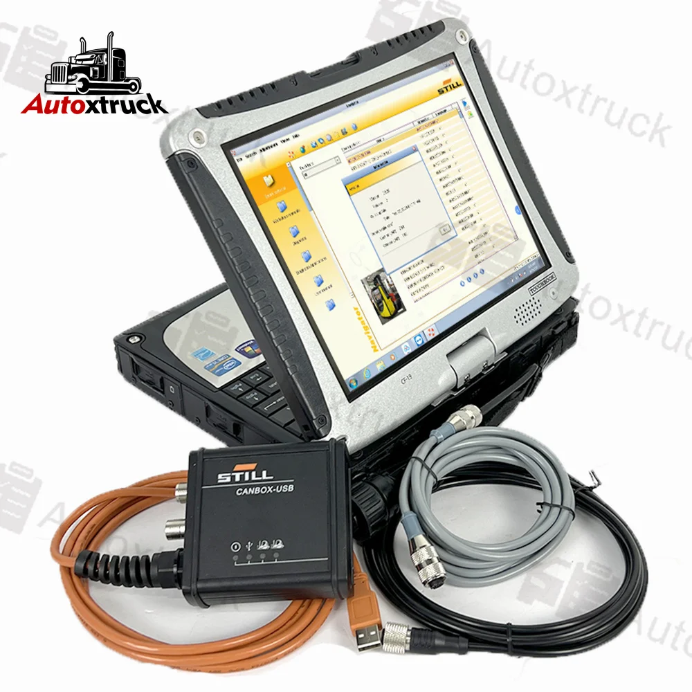 Original For Still Incado Canbox CF19 Laptop STEDS 8.21 Can Bus Diagnostic Kit with Software Forklift Still Diagnostic Tool
Original For Still Incado Canbox CF19 Laptop STEDS 8.21 Can Bus Diagnostic Kit with Software Forklift Still Diagnostic Tool