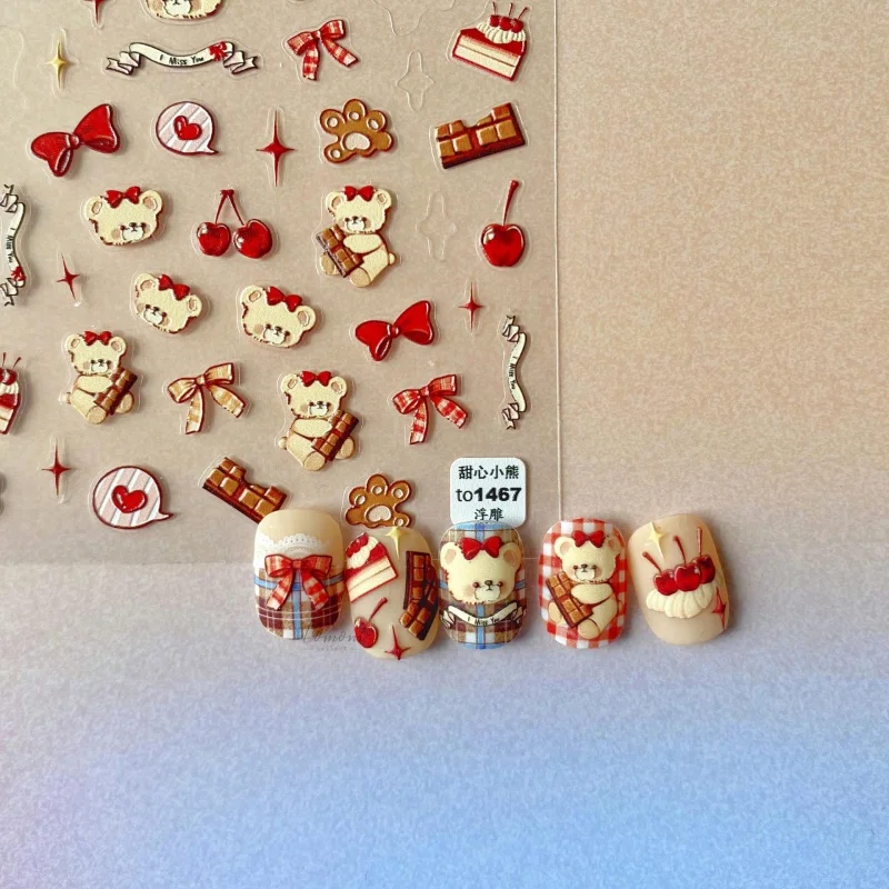 Relief 1467 Hot Adhesive Cute Nail Stickers Japanese Stickers Nail Stickers Bear Bear
Relief 1467 Hot Adhesive Cute Nail Stickers Japanese Stickers Nail Stickers Bear Bear