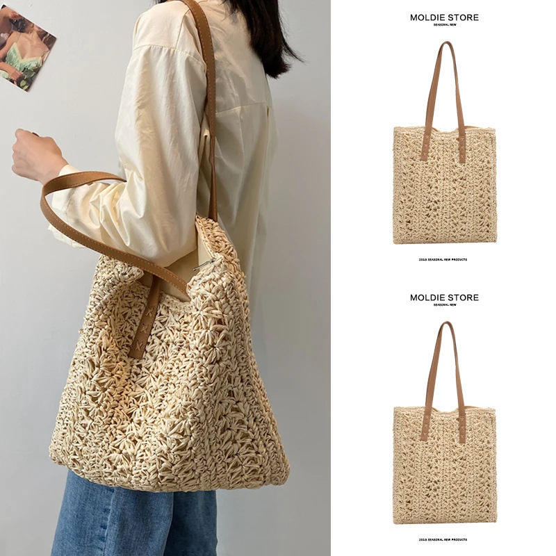 Summer Shoulder Large Bag for Women Large Capacity Commuter One 2023 Art Handwoven Grass Woven Tote Bag Fashion Beach Handbags
Summer Shoulder Large Bag for Women Large Capacity Commuter One 2023 Art Handwoven Grass Woven Tote Bag Fashion Beach Handbags