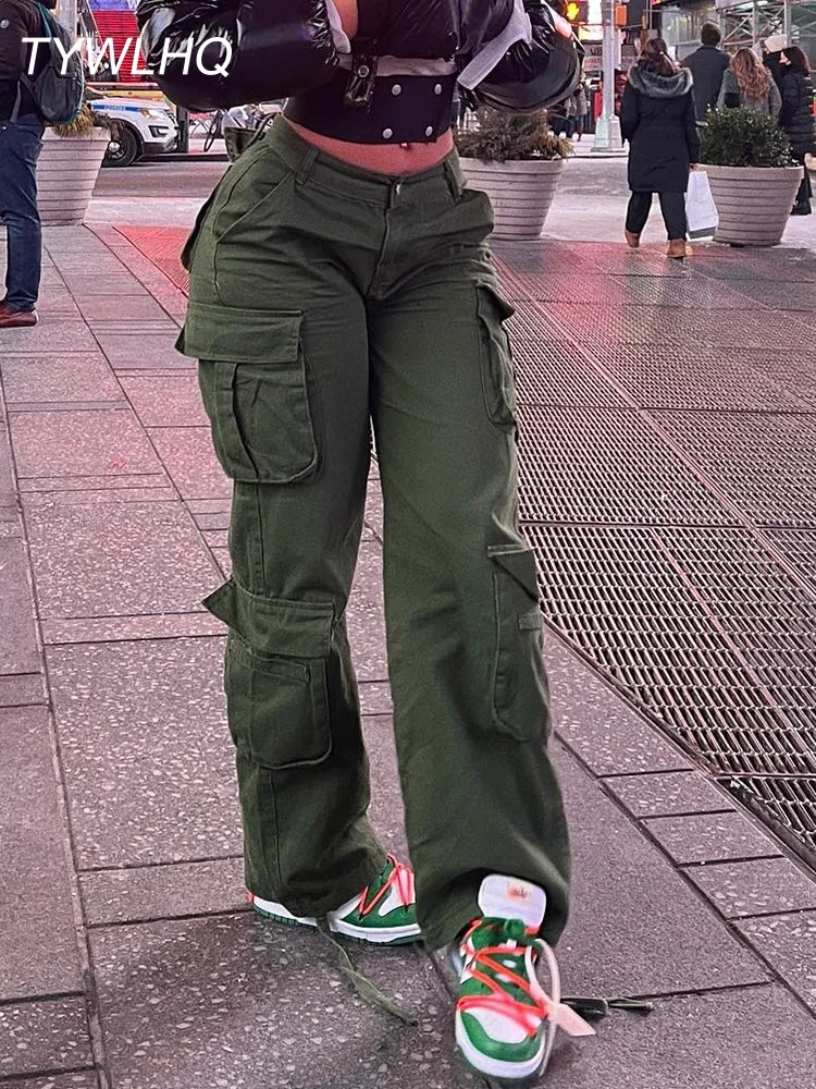 Army Green Cargo Pants Baggy Jeans Women Fashion Streetwear Pockets Straight High Waist Casual Vintage Denim Trousers Overalls
Army Green Cargo Pants Baggy Jeans Women Fashion Streetwear Pockets Straight High Waist Casual Vintage Denim Trousers Overalls