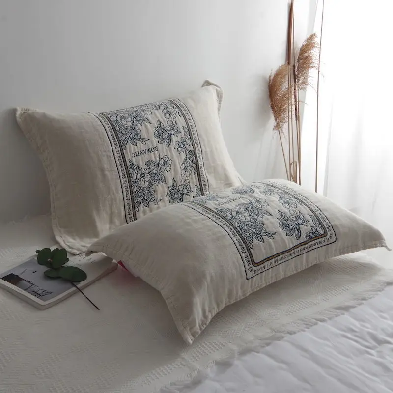 Pillow Case Cotton Gauze Soft Comfort Northern Europe Adult Light Luxury American Style Print Square Shape Home Textile
Pillow Case Cotton Gauze Soft Comfort Northern Europe Adult Light Luxury American Style Print Square Shape Home Textile