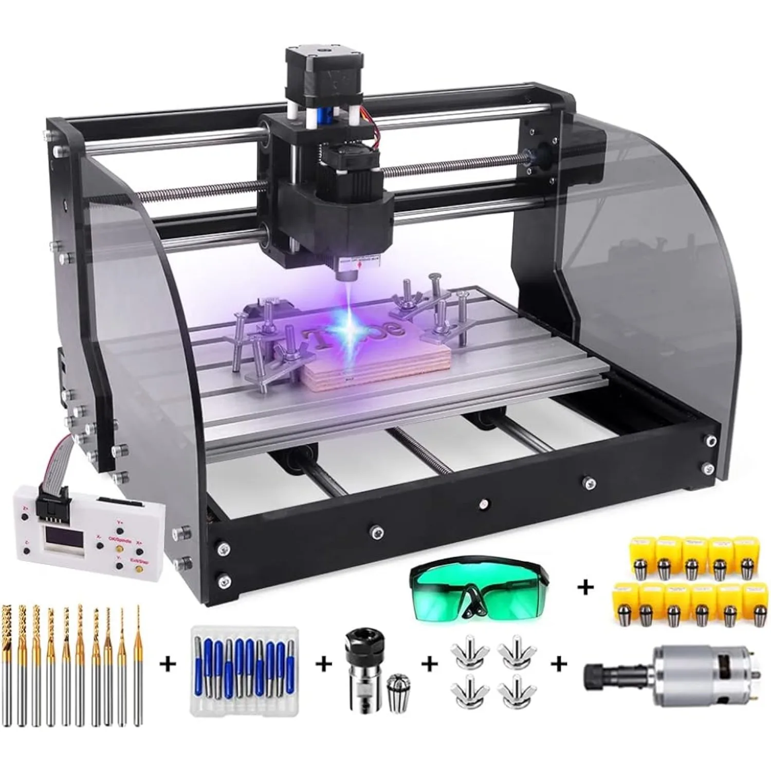 

7000 mW CNC Engraving Machine GRBL Control Router Kit 3 Axis PCB Milling Machine Wood Router Engraver w/ Offline Controller