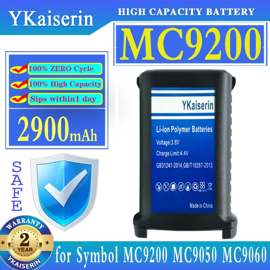 

Аккумулятор ykaisin 2900 мАч для Motorola Symbol MC9200 MC9000-G/K Series MC9050 MC9060 MC9090 MC9190 MC92N0 штрих-код