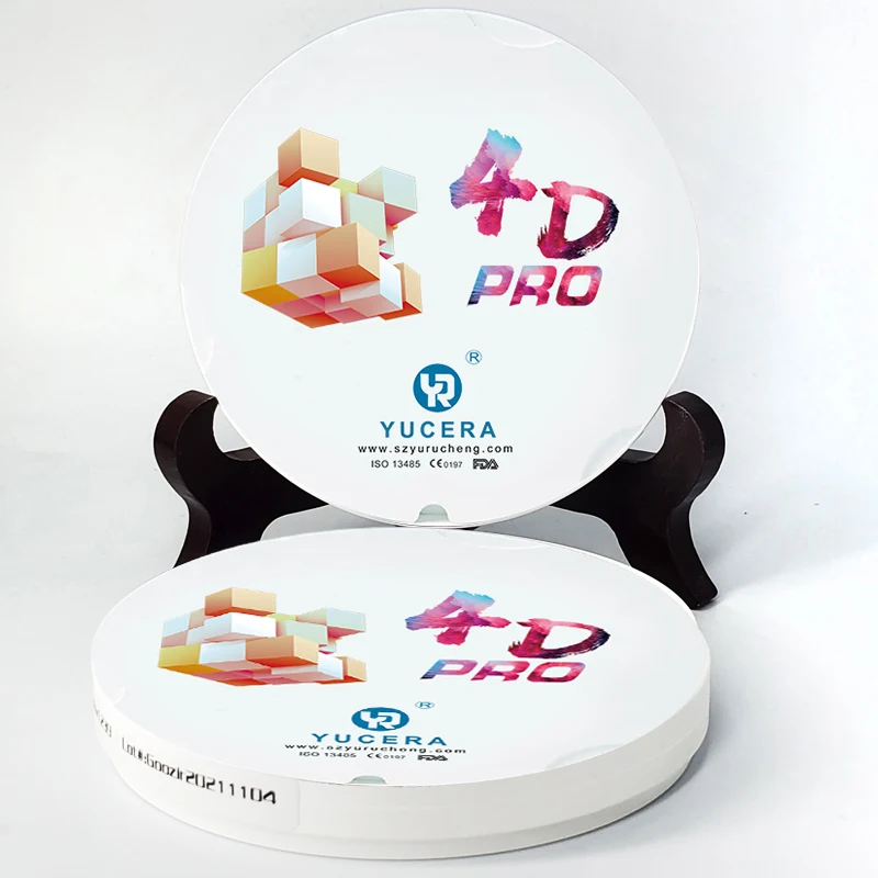 Yucera 4D Pro Multilayer Zirconia Blocks 2022 New Dental Lab Material 700-1200mpa
Yucera 4D Pro Multilayer Zirconia Blocks 2022 New Dental Lab Material 700-1200mpa