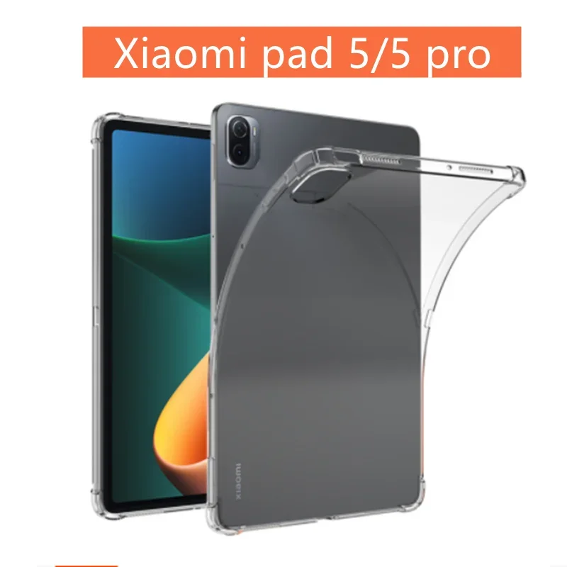 

Shockproof Clear Case for Xiaomi MiPad 5 Pro / Pad 5 Soft Silicone Case for Xiaomi mi pad 4 plus pad 4 8" 10.1" Protector Sleeve