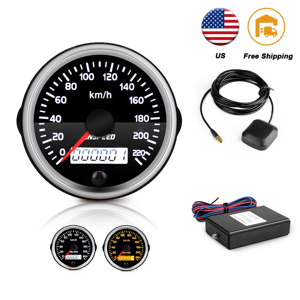 Universal Car GPS Speedometer 12V 24V 85mm 220km/h Speed Meter With White/Amber Backlight With LCD For Motor Car Truck Boat 
Universal Car GPS Speedometer 12V 24V 85mm 220km/h Speed Meter With White/Amber Backlight With LCD For Motor Car Truck Boat