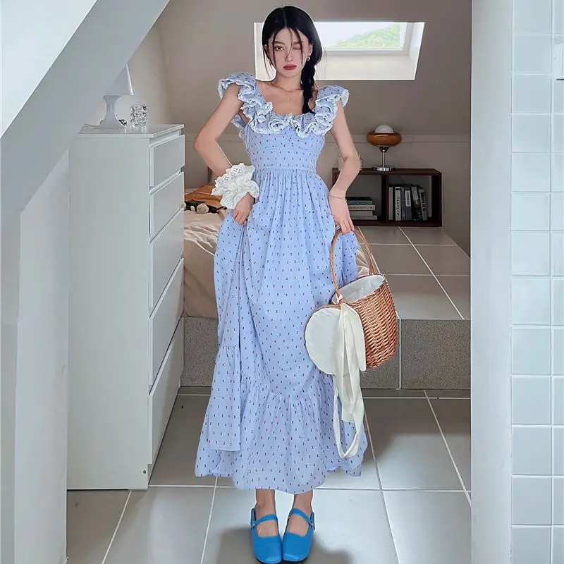 2023 Summer Dresses For Women European Niche Design Sense Sweet Ruffled Temperament Female Clothing Free Shipping
2023 Summer Dresses For Women European Niche Design Sense Sweet Ruffled Temperament Female Clothing Free Shipping