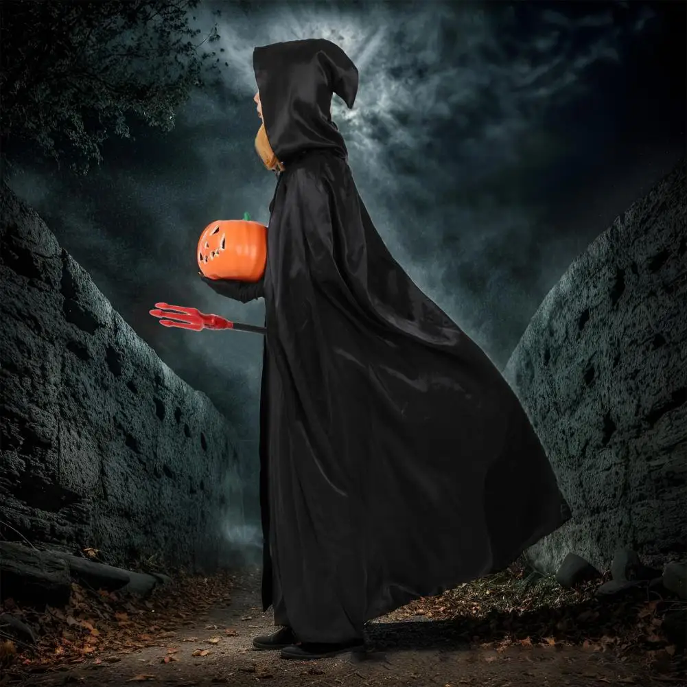 Halloween Cape With Hood Black Hooded Robe Halloween Costume For Adults Kids Cosplay Cloak For Halloween Performance Attire
Halloween Cape With Hood Black Hooded Robe Halloween Costume For Adults Kids Cosplay Cloak For Halloween Performance Attire