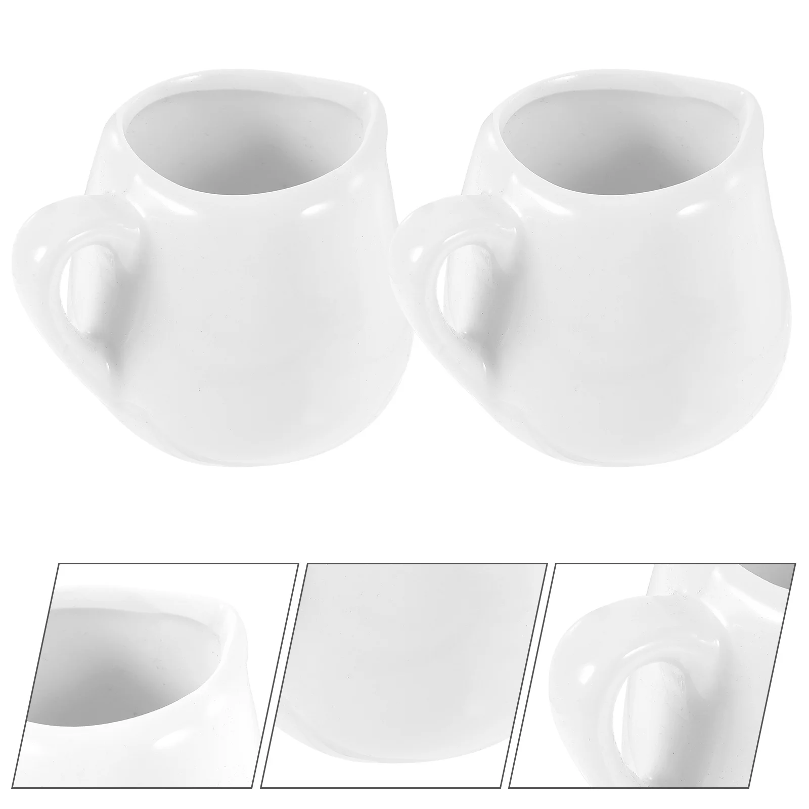 4pcs Ceramic Milk Creamer Multi-functional Ceramic Pitcher Small Creamer Pitcher Milk Jug with Handle
4pcs Ceramic Milk Creamer Multi-functional Ceramic Pitcher Small Creamer Pitcher Milk Jug with Handle