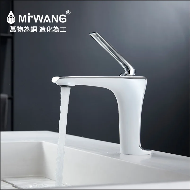 New Elegant Mermaid German Craft White, Black, and Gray Copper Face Wash Hand Basin with Hot and Cold Faucets on the Table
New Elegant Mermaid German Craft White, Black, and Gray Copper Face Wash Hand Basin with Hot and Cold Faucets on the Table