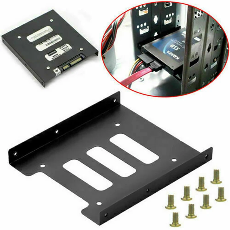 SSD Solid State Hard Drive Bracket 2.5 Inch Hard Disk Bracket Tray Metal Mounting Adapter Bracket PC Computer Support Accessory
SSD Solid State Hard Drive Bracket 2.5 Inch Hard Disk Bracket Tray Metal Mounting Adapter Bracket PC Computer Support Accessory