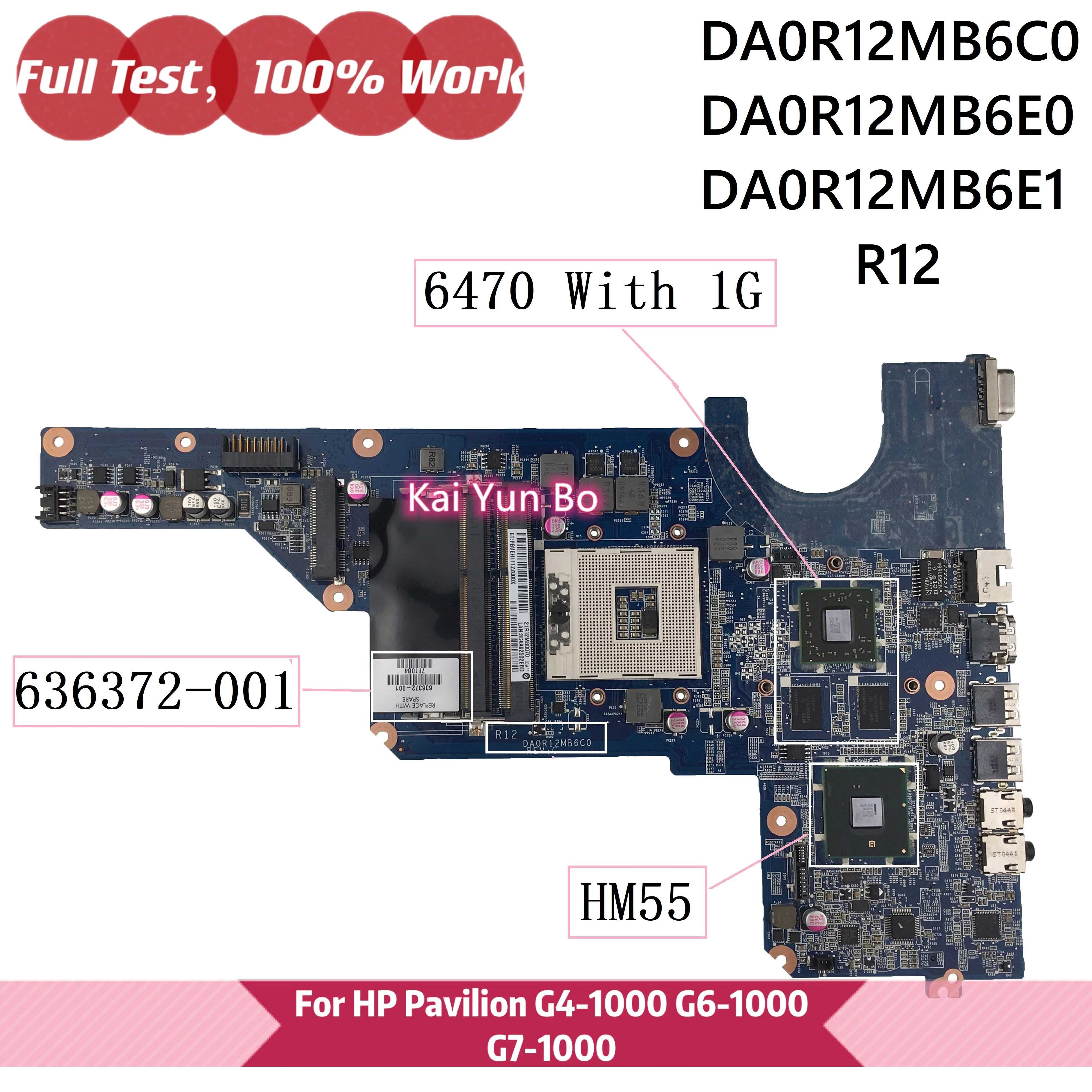Mainboard 636372-001 For HP Pavilion g7-1050s G6-1000 G4-1000 G7 G4 G6 Laptop Motherboard DA0R12MB6C0 DA0R12MB6E0 DA0R12MB6E1
Mainboard 636372-001 For HP Pavilion g7-1050s G6-1000 G4-1000 G7 G4 G6 Laptop Motherboard DA0R12MB6C0 DA0R12MB6E0 DA0R12MB6E1