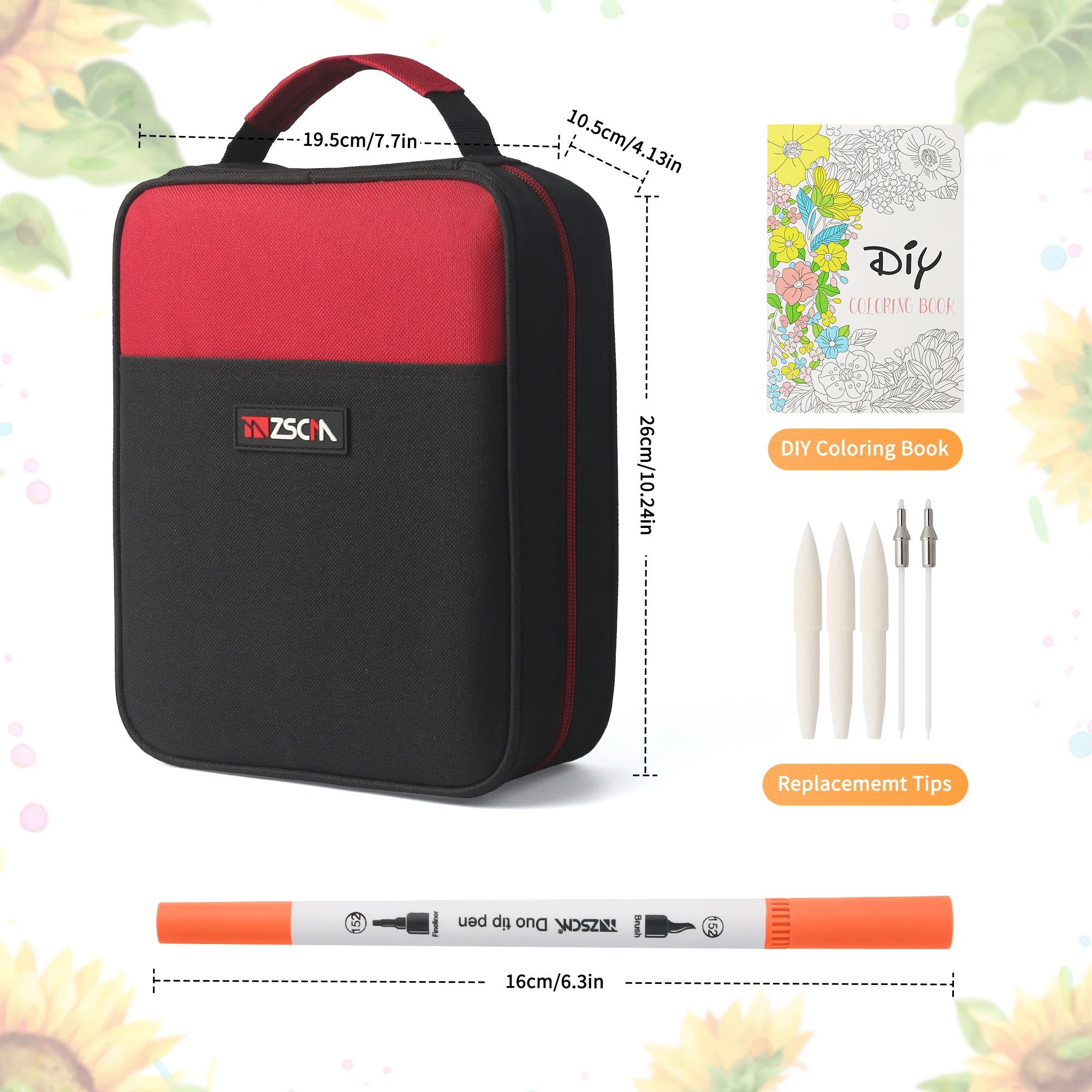Маркеры-кисти ZSCM с тонким наконечником, 160 цветов, Набор цветных ручек с холщовой сумкой, для взрослых, книжки-раскраски для рисования, эскизов и письма 
Маркеры-кисти ZSCM с тонким наконечником, 160 цветов, Набор цветных ручек с холщовой сумкой, для взрослых, книжки-раскраски для рисования, эскизов и письма