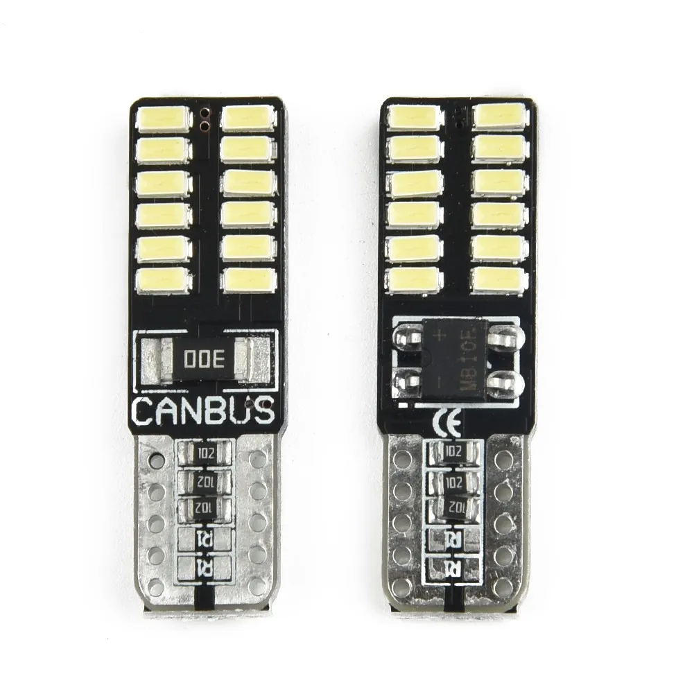 10pcs W5W T10 24SMD LED Car License Plate Lights Chip Canbus Error Free White License Number Plate Lights Taillight
10pcs W5W T10 24SMD LED Car License Plate Lights Chip Canbus Error Free White License Number Plate Lights Taillight