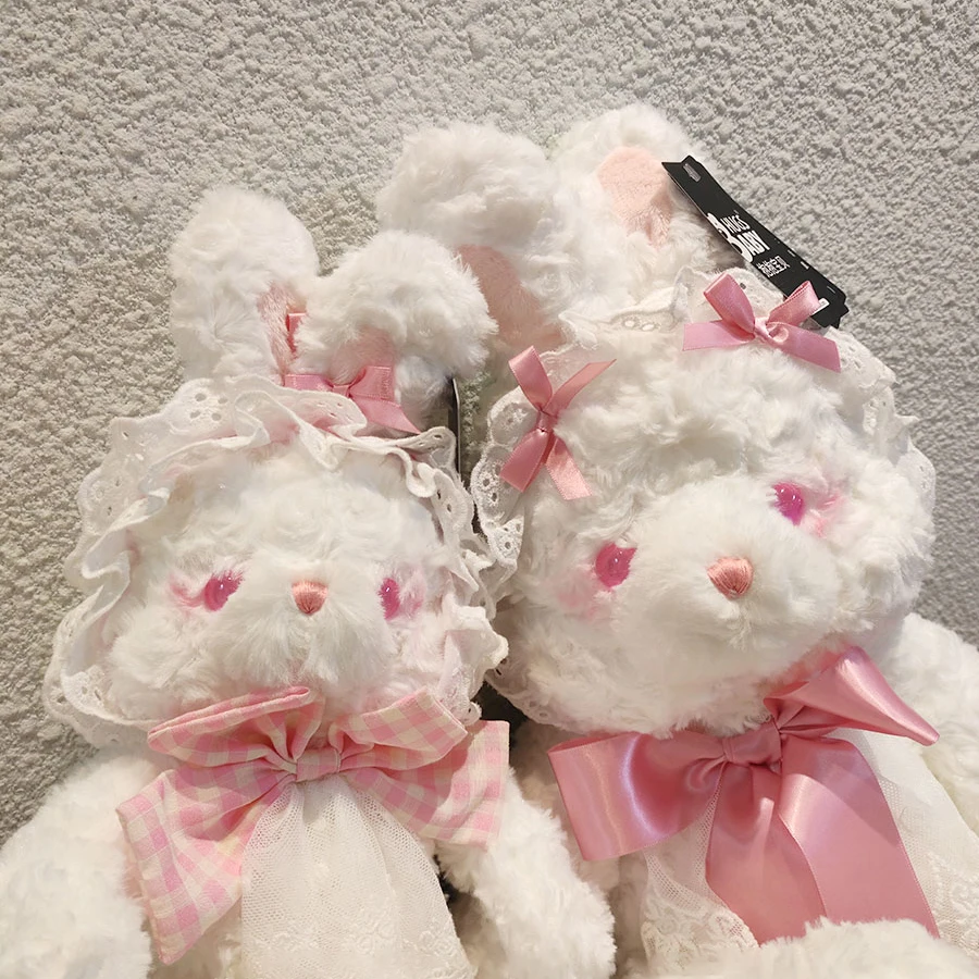 

Игрушка-Кролик Kawai Plushe в стиле "Лолита", медведь, кролик, кукла, Мягкое Животное, кролик, мягкие детские игрушки для девочек, подарок на день рождения и Рождество