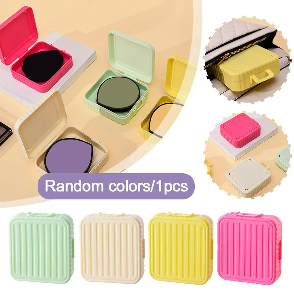 Portable Luggage Shape Powder Puff Storage Box Contour Facial Air Dry Cushion Puff Smooth Beauty Tools Cosmetic Wet I9Y1
Portable Luggage Shape Powder Puff Storage Box Contour Facial Air Dry Cushion Puff Smooth Beauty Tools Cosmetic Wet I9Y1