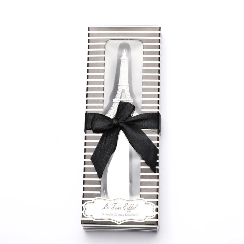 

Creative Wedding favors of Eiffel Tower Silver Spreader Gifts for Party giveaways and Bridal shower decorations (20Pieces/lot)