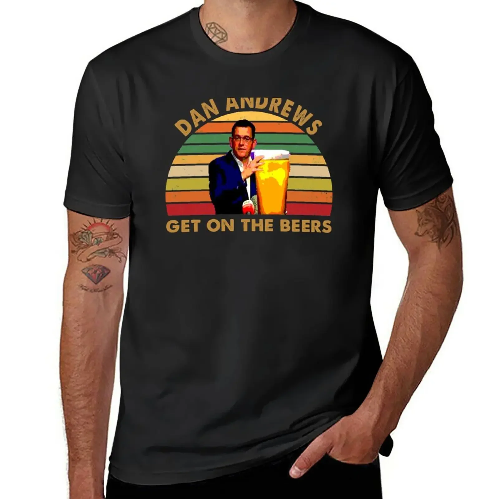 

Daniel Andrews Get on the Beers T-Shirt summer tops for a boy t shirts men