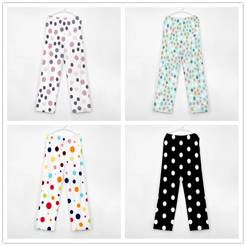 

Polka Dots Pattern Cute Pajama Pants Mens Womens Lounge Pants Super Soft Unisex Sleep Pajama Bottoms with Pockets Drawstring