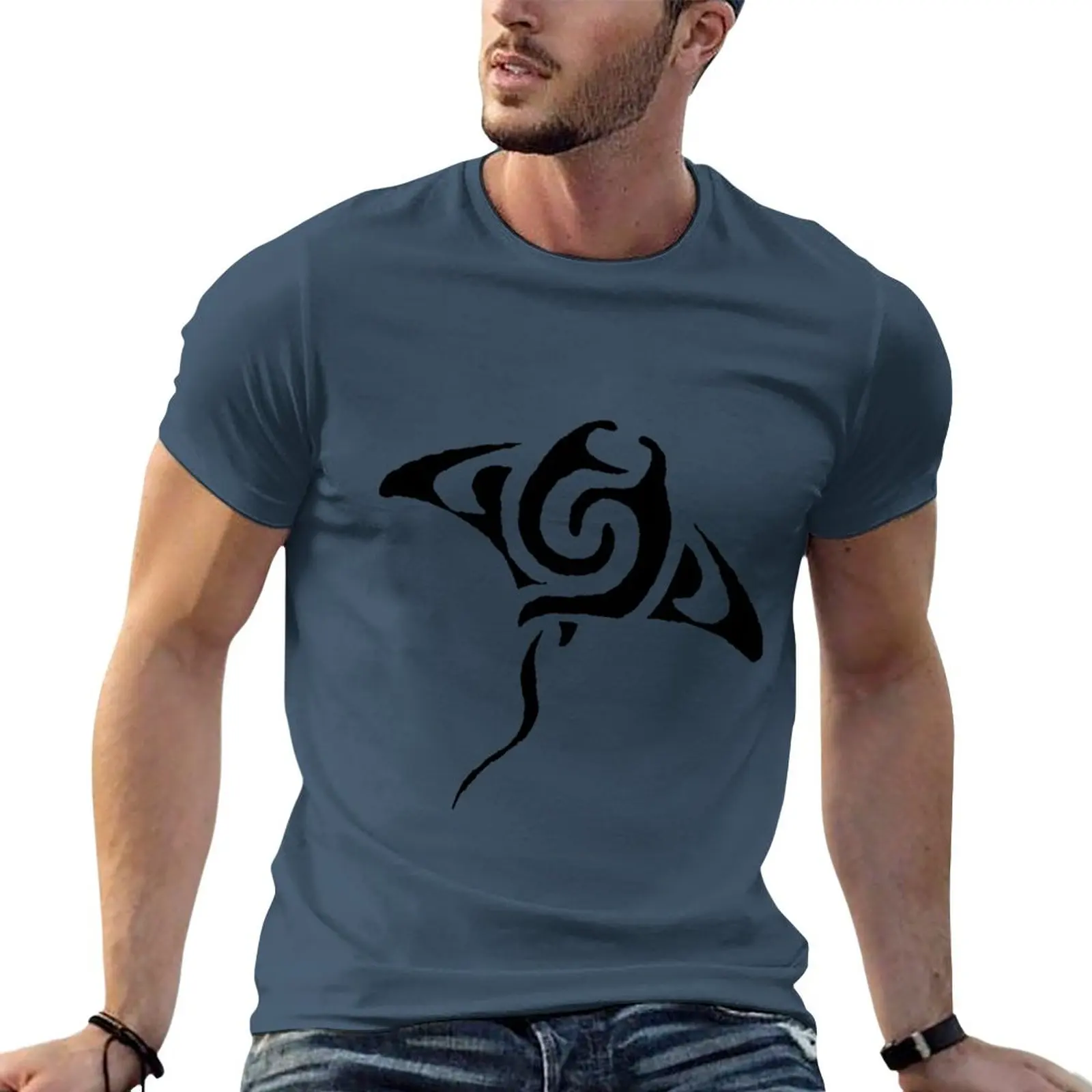 

Tribal Manta Ray T-Shirt sweat shirt cute tops plain black t shirts men