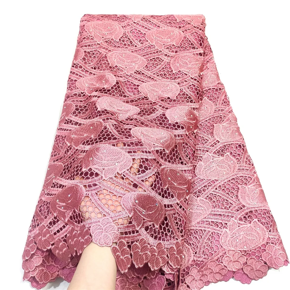 Latest African Lace Fabric High Quality Water soluble Lilac Gold Nigerian Guipure Cord Lace fabric With Stones For Party Dress
Latest African Lace Fabric High Quality Water soluble Lilac Gold Nigerian Guipure Cord Lace fabric With Stones For Party Dress