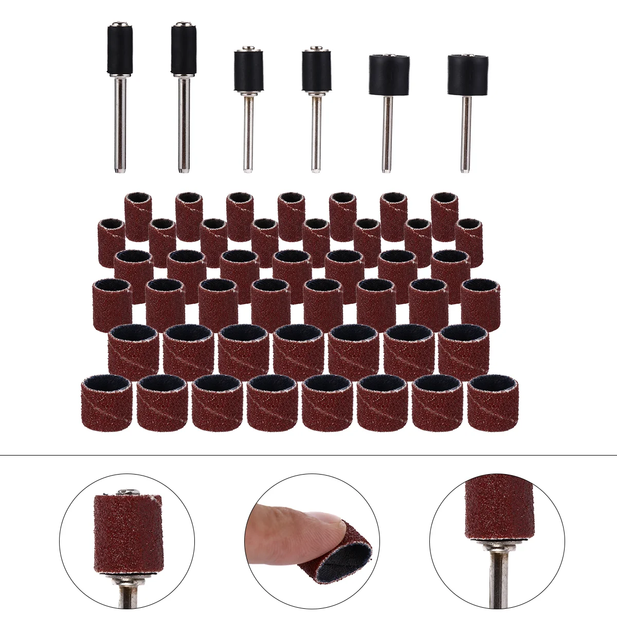 51 Pcs Sandpaper Circle Drum Mandrel Sanding Sleeve Sander Roller Emery Cloth Band
51 Pcs Sandpaper Circle Drum Mandrel Sanding Sleeve Sander Roller Emery Cloth Band