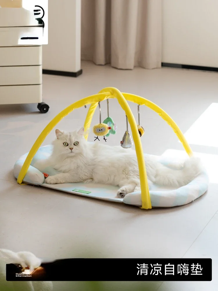 

Meow Wang also cat cool mat summer ice dog sleeping cat pet floor mat sleeping with all seasons universal