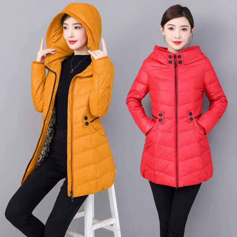 Special price fashion hooded mid length down jacket for women slim fit and slimming white duck stylish and warm winter
Special price fashion hooded mid length down jacket for women slim fit and slimming white duck stylish and warm winter