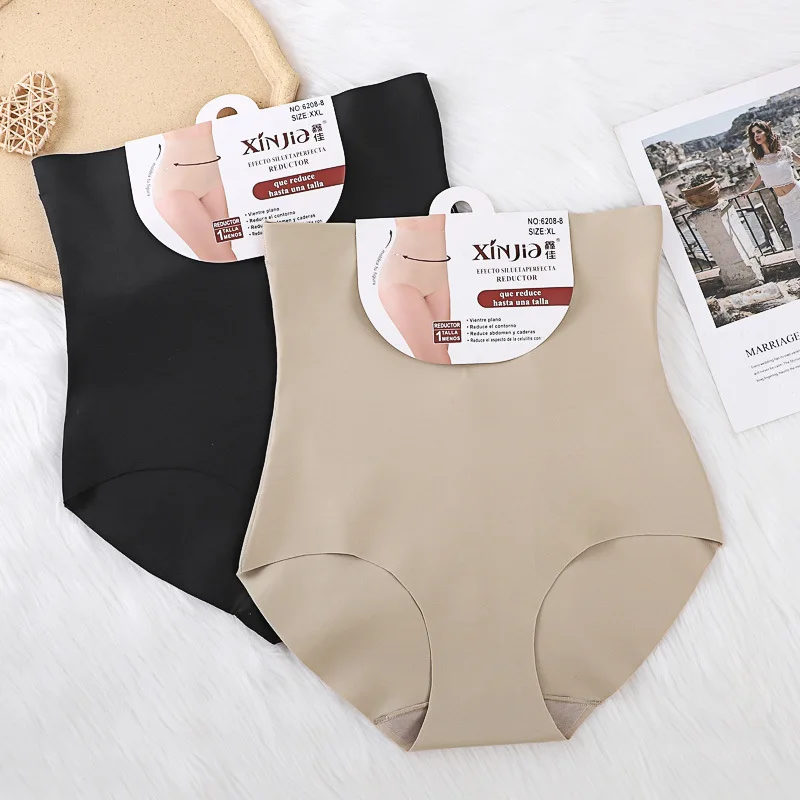 

Women's Postpartum Shapewear High-waisted Seamless Ice Silk Belly Compression Pants Waist Breathable Women's Briefs Shapers