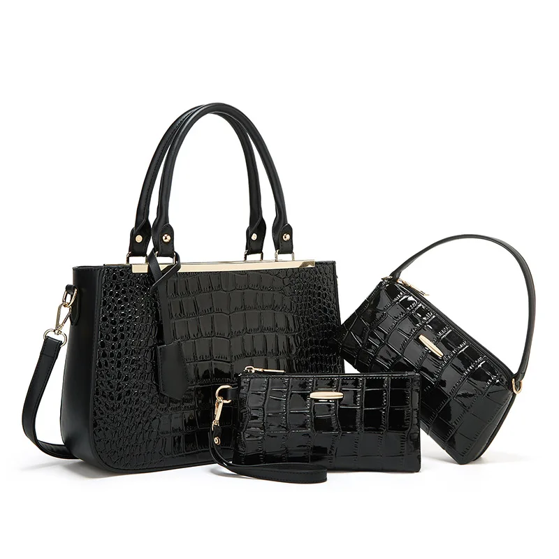 Large Capacity Women Pu Leather Handbags High Quality 3 Pieces Set Shoulder Messenger Bags Casual Female New Tote Crossbody Bags
Large Capacity Women Pu Leather Handbags High Quality 3 Pieces Set Shoulder Messenger Bags Casual Female New Tote Crossbody Bags