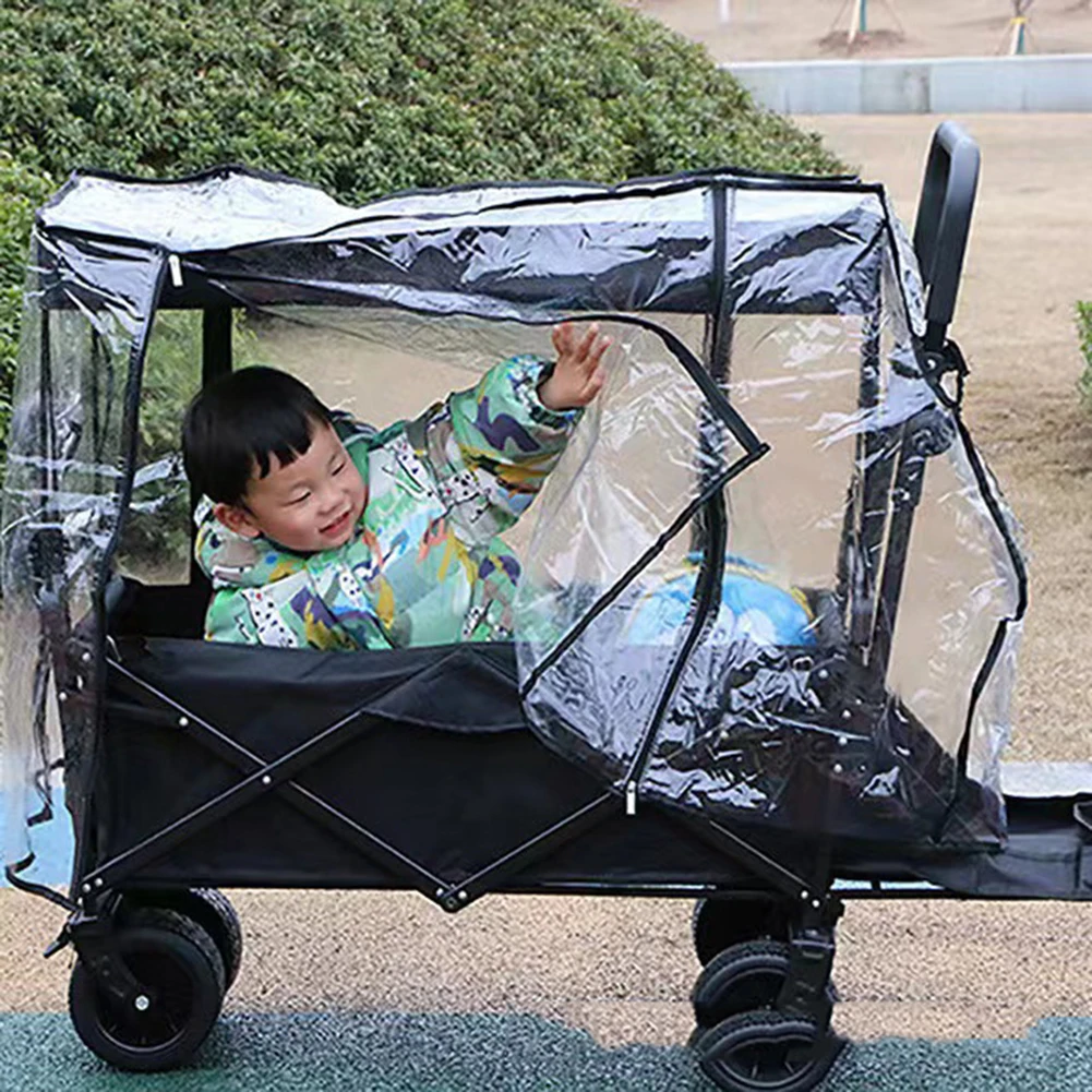 

Protect Your Garden Picnic Wagon from Rain and Dust with this Waterproof Stroller Cart Cover PVC Plastic Material