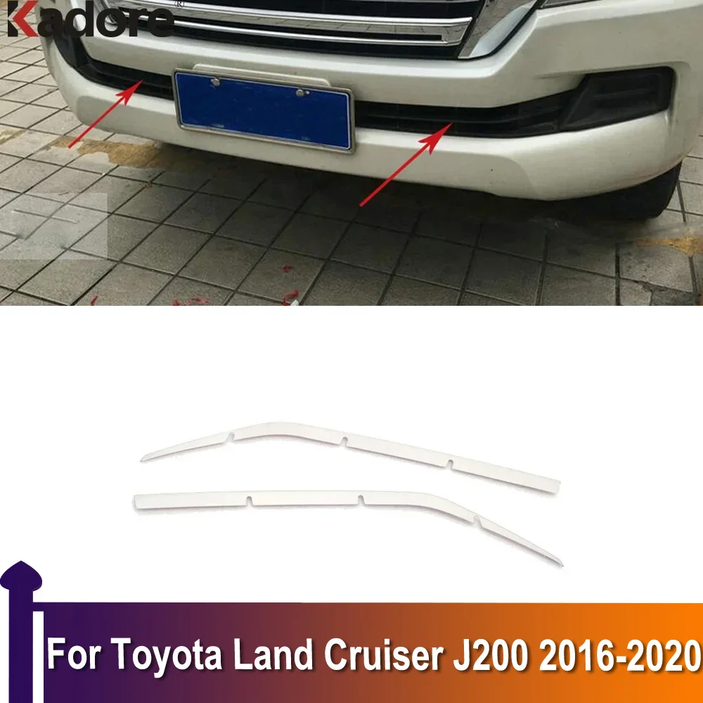 

Передняя решетка радиатора для Toyota Land Cruiser J200 2016-2018 2019 2020, нижняя крышка, протектор, полоса бампера, отделка, автомобильные аксессуары