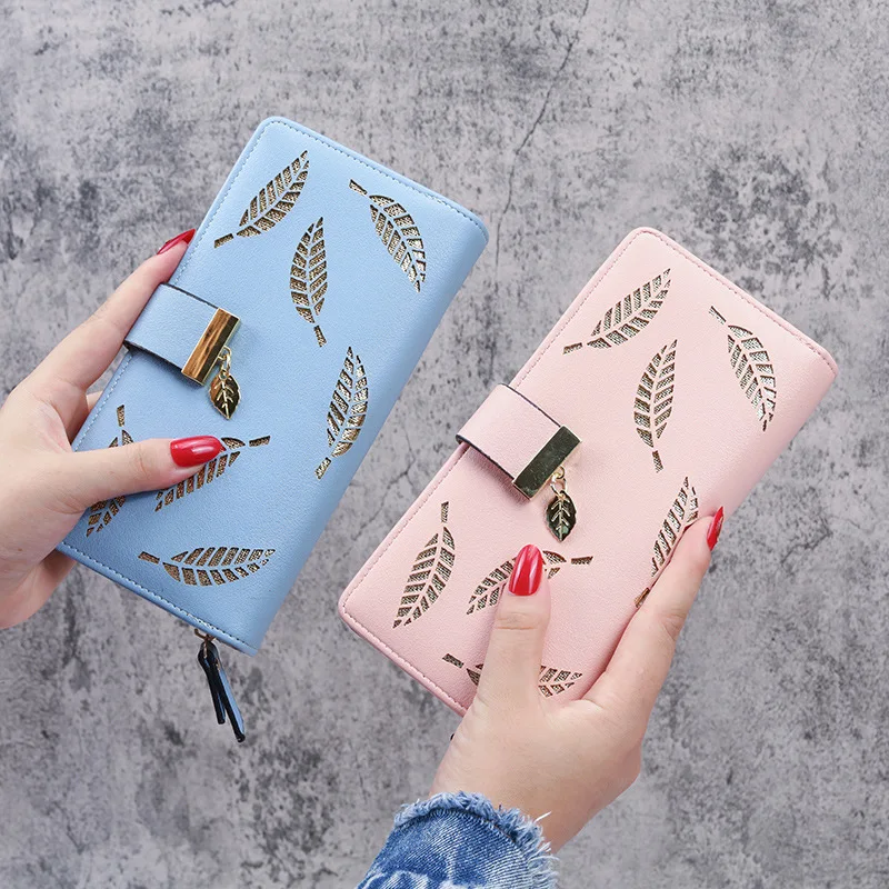 PU Leather Long Wallet for Women, Gold Hollow Leaves Pouch Handbag, Coin Purse, Card Holders Clutch, Female
PU Leather Long Wallet for Women, Gold Hollow Leaves Pouch Handbag, Coin Purse, Card Holders Clutch, Female