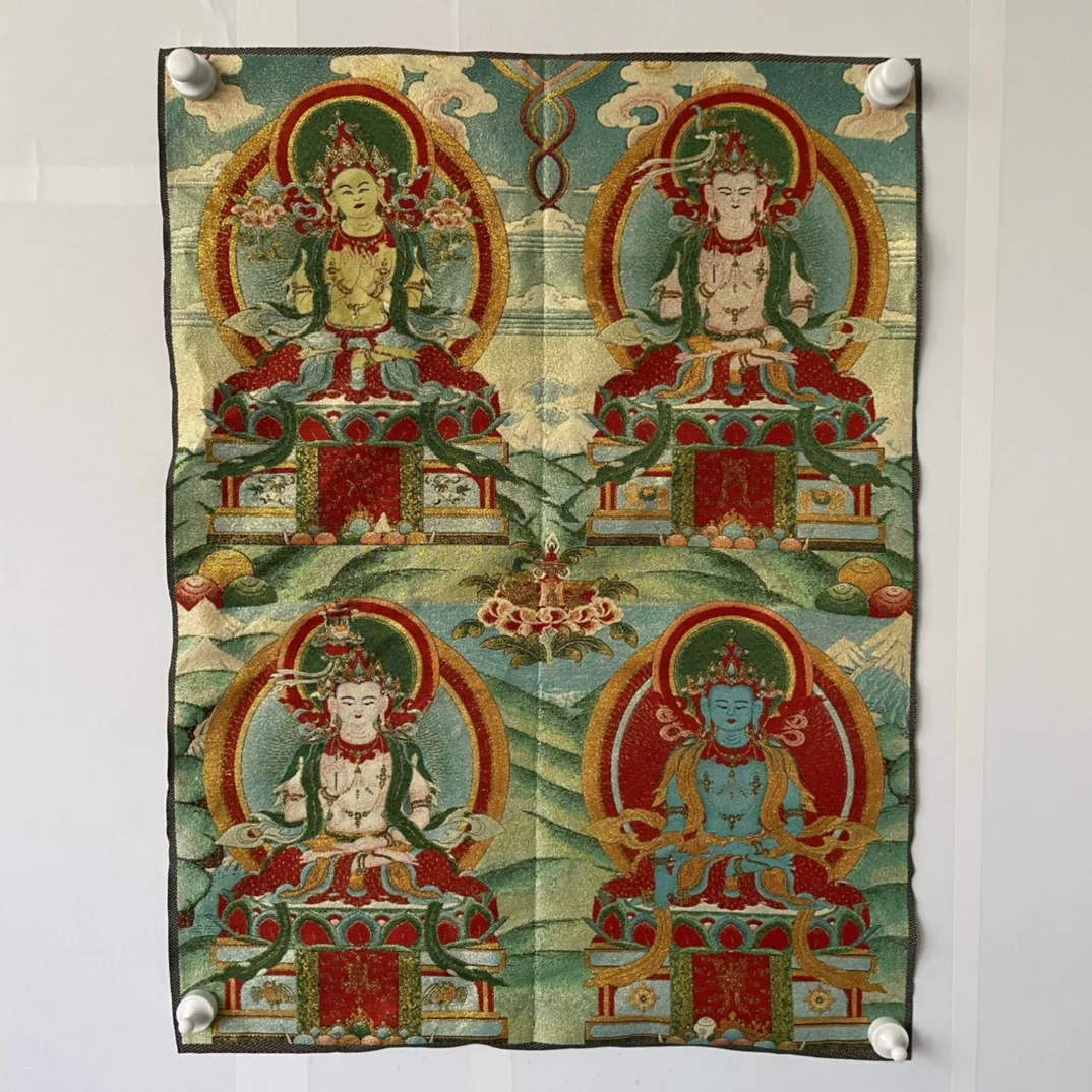 Free Delivery China Elaborate Silk Embroidery Luck“Bodhisattva Buddha”Geomantic Thangka Painting Mural Household Decoration#151
Free Delivery China Elaborate Silk Embroidery Luck“Bodhisattva Buddha”Geomantic Thangka Painting Mural Household Decoration#151