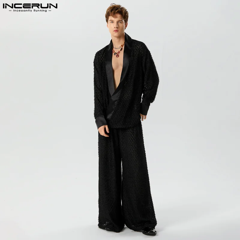 INCERUN Men Sets Patchwork Streetwear Autumn 2023 V Neck Sleeveless Shirt & Wide Leg Pants 2PCS Fashion Men's Casual Suits S-5XL
INCERUN Men Sets Patchwork Streetwear Autumn 2023 V Neck Sleeveless Shirt & Wide Leg Pants 2PCS Fashion Men's Casual Suits S-5XL