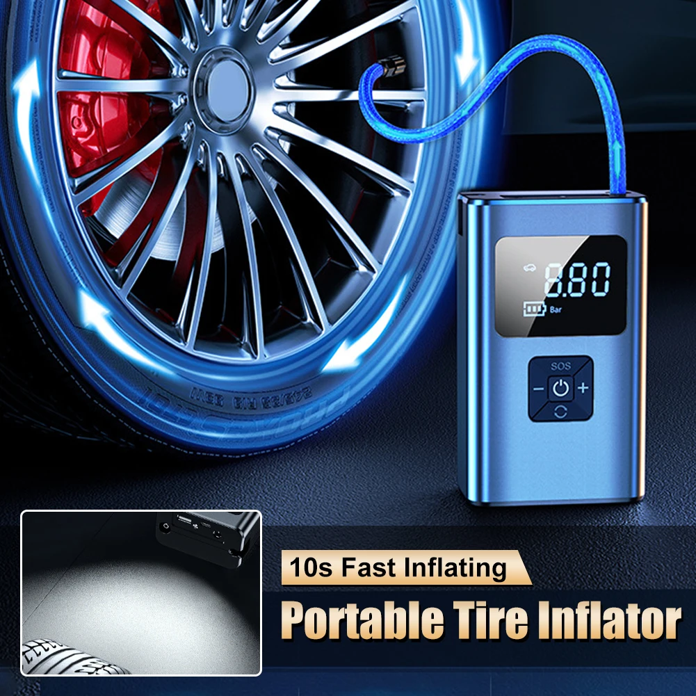 Portable Wireless Car Air Compressor 12V 150PSI Electric Cordless Tire Inflator Pump For Car Motorcycle Bicycle Tyre Balls
Portable Wireless Car Air Compressor 12V 150PSI Electric Cordless Tire Inflator Pump For Car Motorcycle Bicycle Tyre Balls
