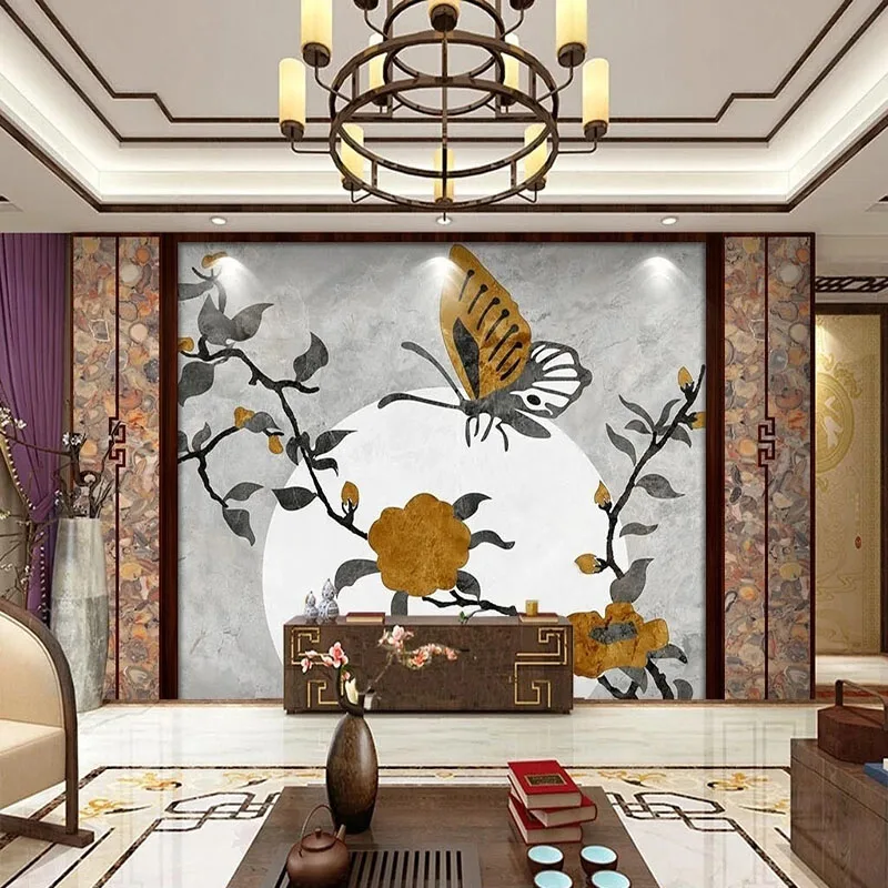 

Custom Any Size 3D Mural Wallpaper Chinese Style TV Background For Bedroom Wall Papel De Parede Home Décor Fresco Tapety Tapiz