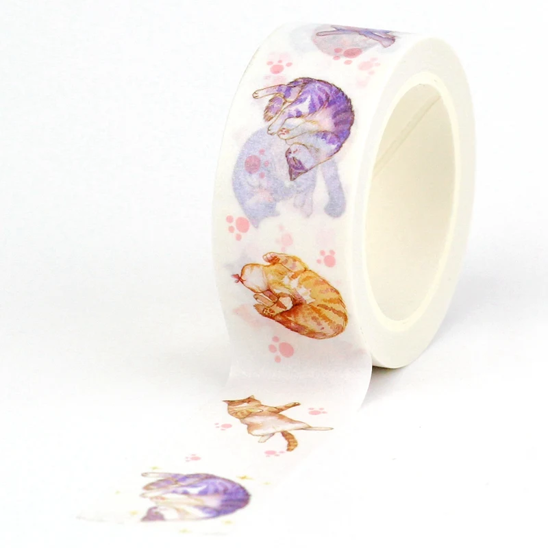 1PC 10M Deco 20mm Wide Kittens Japanese Washi Tape DIY Adhesive Masking Tape Cute Journaling Stationery School Supplies
1PC 10M Deco 20mm Wide Kittens Japanese Washi Tape DIY Adhesive Masking Tape Cute Journaling Stationery School Supplies