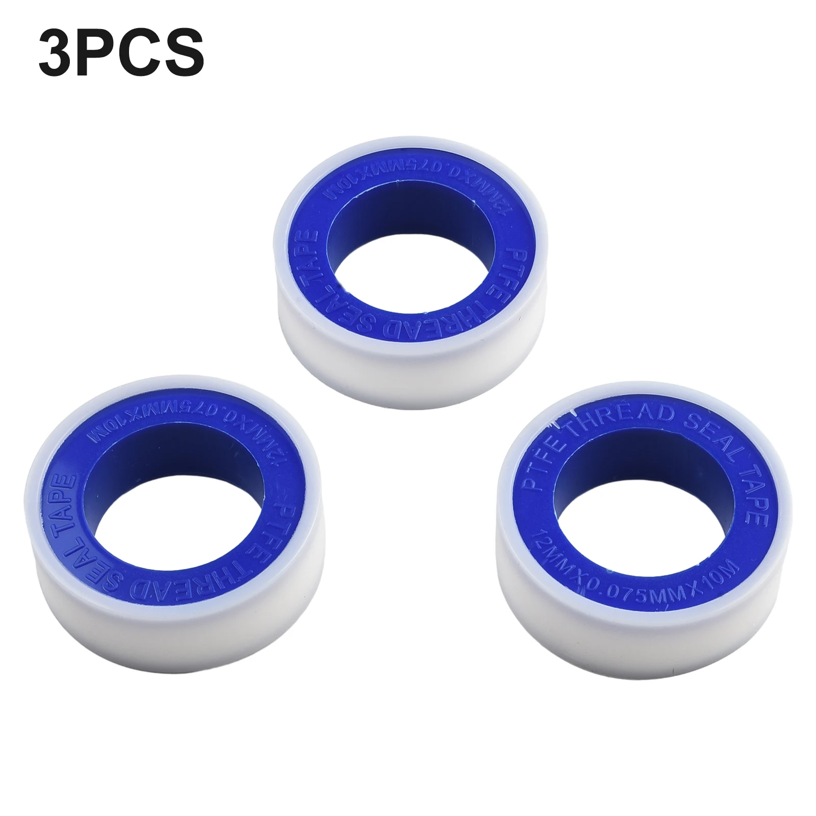 

3 Pcs Tape Plumber Sealing Tape 12mm*10m Adhesives PTFE Water Plumbers Thread Seal Tape For Household Improvement Engineering